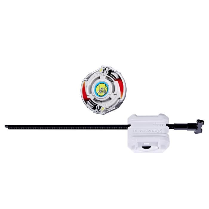 Beyblade X Starter Pack X-Over Project Driger Slash 4-80P, toupie de type équilibre et lanceur, des 8 ans