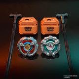 Beyblade X Jurassic World T. Rex contre Mosasaurus, 2 toupies de compétition Takara Tomy, 2 lanceurs, des 8 ans