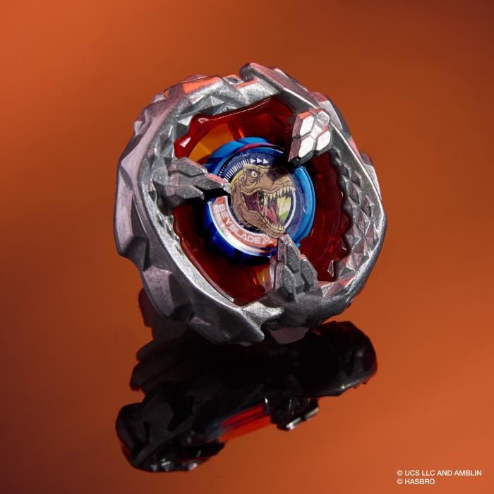 Beyblade X Jurassic World T. Rex contre Mosasaurus, 2 toupies de compétition Takara Tomy, 2 lanceurs, des 8 ans