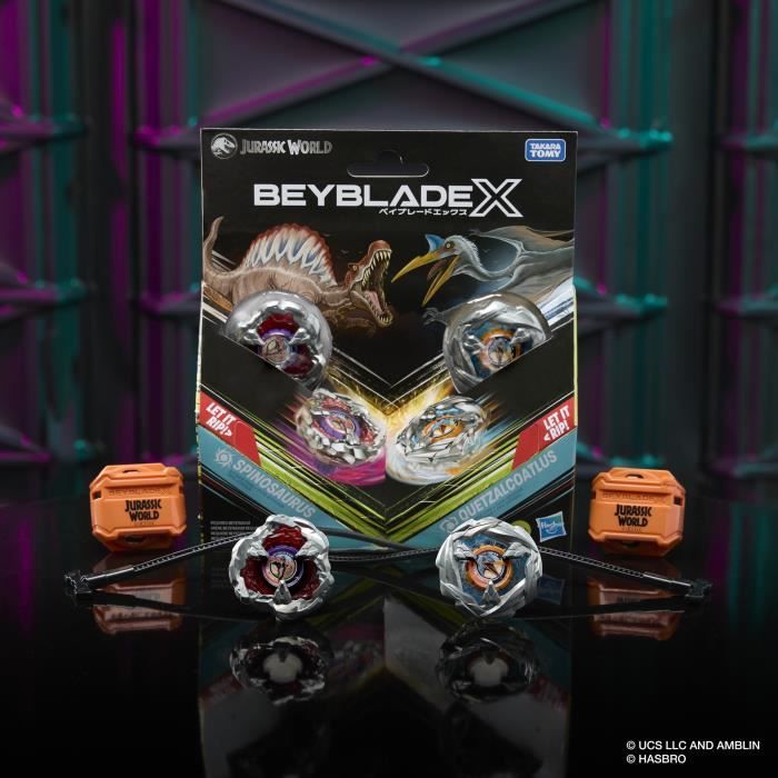 Beyblade X Jurassic World Spinosaurus contre Quetzalcoatlus, multipack, des 8 ans