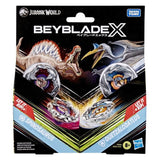 Beyblade X Jurassic World Spinosaurus contre Quetzalcoatlus, multipack, des 8 ans