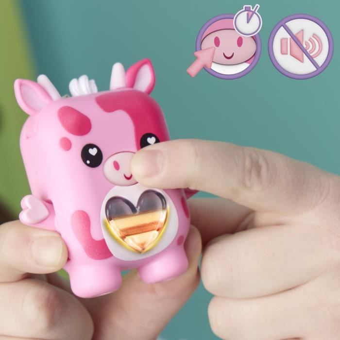Nano-mals Mootilda la vache rose, compagnon électronique, plus de 70 réactions, pour enfants, des 5 ans