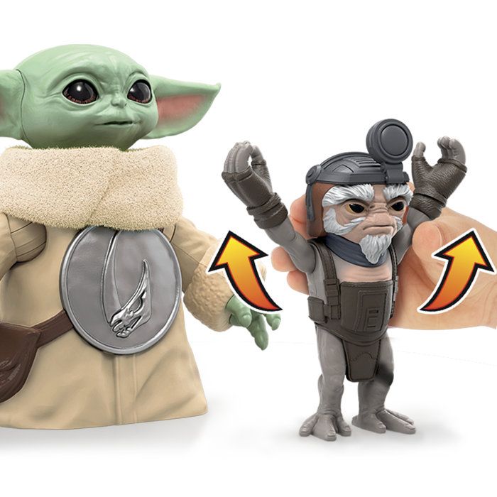 Câlins Grogu, figurine électronique de 16,5 cm et Anzellan, jouets Star Wars: The Mandalorian & Grogu pour enfants, des 4 ans