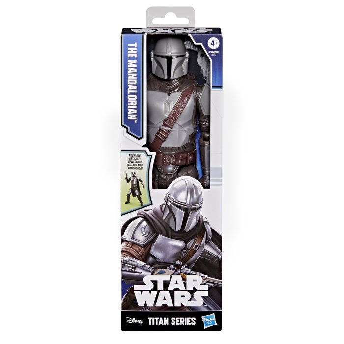 Figurine Le Mandalorien 30 cm, Titan Series, jouets de super-héros pour enfants, Star Wars, des 4 ans