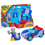 Figurine Thor de 7,5 cm et véhicule Foudremobile, Jouets de Super-héros, des 3 ans, Iron Man et Ses Amis Extraordinaires Marvel