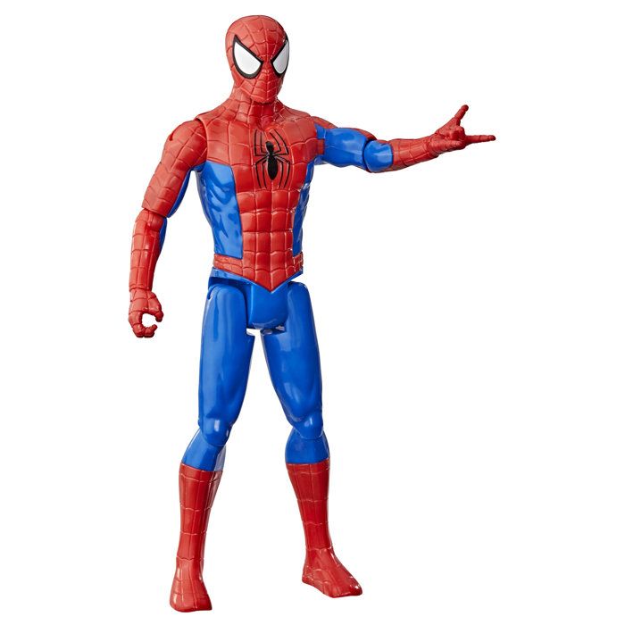 Figurine SpiderMan 30 cm, Titan Series, jouets de super-héros pour enfants, Marvel Spider-Man, des 4 ans