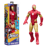Figurine Iron Man 30 cm, Titan Series, 11 points d'articulation, jouets de super-héros pour enfants, Marvel Avengers, des 4 ans
