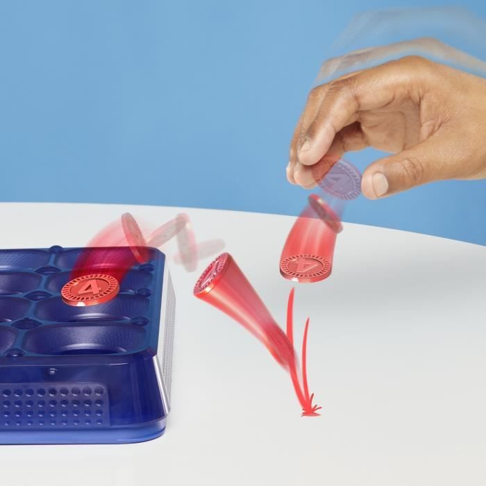 Puissance 4 Folie, jeu de groupe familial pour enfants et adultes, rebondir par 4 pour gagner, des 8 ans