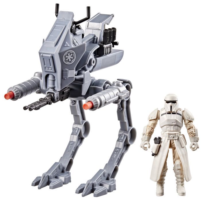 Figurine pilote d'AT-RT Imperial Remnant et AT-RT, Star Wars: The Mandalorian & Grogu, Star Wars ActionVerse, des 4 ans