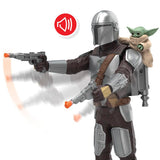 Figurine Mandalorien de 28 cm avec effets sonores, jouets interactifs Star Wars The Mandalorian & Grogu, des 4 ans