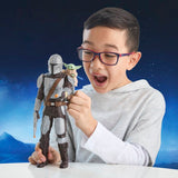 Figurine Mandalorien de 28 cm avec effets sonores, jouets interactifs Star Wars The Mandalorian & Grogu, des 4 ans