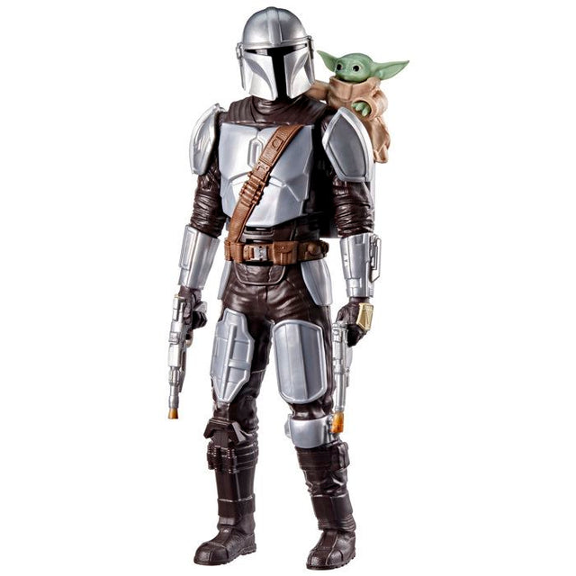 Figurine Mandalorien de 28 cm avec effets sonores, jouets interactifs Star Wars The Mandalorian & Grogu, des 4 ans