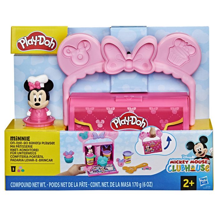 Play-Doh Disney Junior Ma pâtisserie avec Minnie Mouse, pâte a modeler, Loisirs créatifs préscolaires, des 2 ans