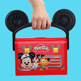 Play-Doh Disney Junior Mon Garage avec Mickey Mouse, Coffret de pâte a modeler, Loisirs créatifs, Jouets préscolaires, des 2 ans