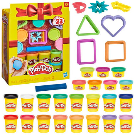 Play-Doh Coffret cadeau, pâte a modeler, 23 pots et 8 accessoires, Loisirs créatifs enfant, Classique, des 3 ans
