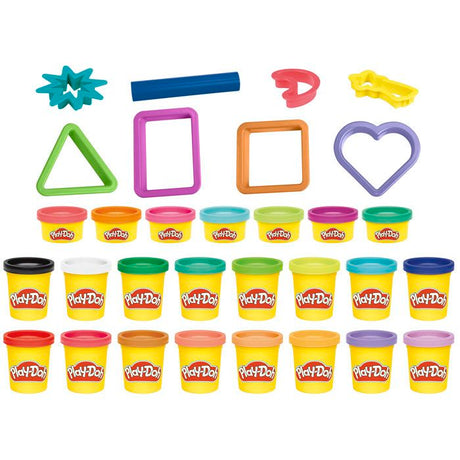 Play-Doh Coffret cadeau, pâte a modeler, 23 pots et 8 accessoires, Loisirs créatifs enfant, Classique, des 3 ans