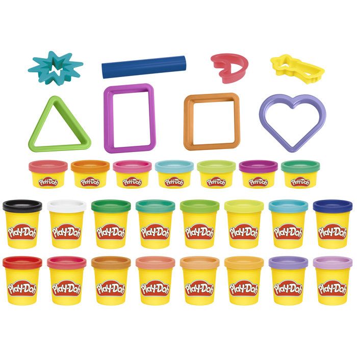 Play-Doh Coffret cadeau, pâte a modeler, 23 pots et 8 accessoires, Loisirs créatifs enfant, des 3 ans
