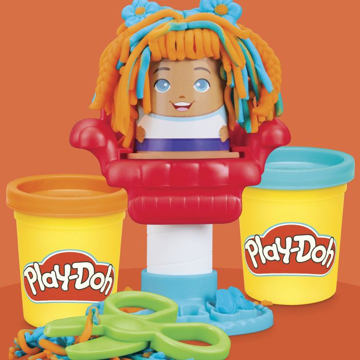 Playdoh 4 mini coffrets classiques, Coffret coiffeur, vétérinaire, glaces et Fun factory, loisirs créatifs, Classique, des 3 ans