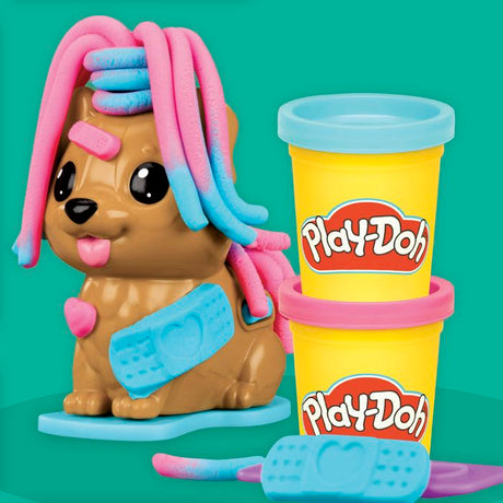 Playdoh 4 mini coffrets classiques, Coffret coiffeur, vétérinaire, glaces et Fun factory, loisirs créatifs, Classique, des 3 ans