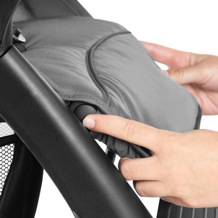 HAUCK - Poussette compacte - SHOPPER NEO II - 4 roues - Gris