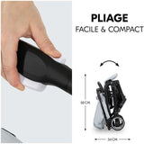 HAUCK - Poussette compacte - TRAVEL N CARE - 4 roues - Pliage a 1 main - Simba