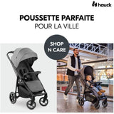 HAUCK - Poussette compacte - SHOP N CARE - 4 roues - Gris