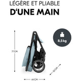HAUCK - Poussette compacte - SHOP N CARE - 4 roues - Bleu