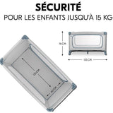 Lit de voyage - HAUCK - DREAM N PLAY PLUS - 60 x 120 cm - Des la naissance - Pliable - Dusty blue