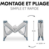 Lit de voyage - HAUCK - DREAM N PLAY PLUS - 60 x 120 cm - Des la naissance - Pliable - Dusty blue