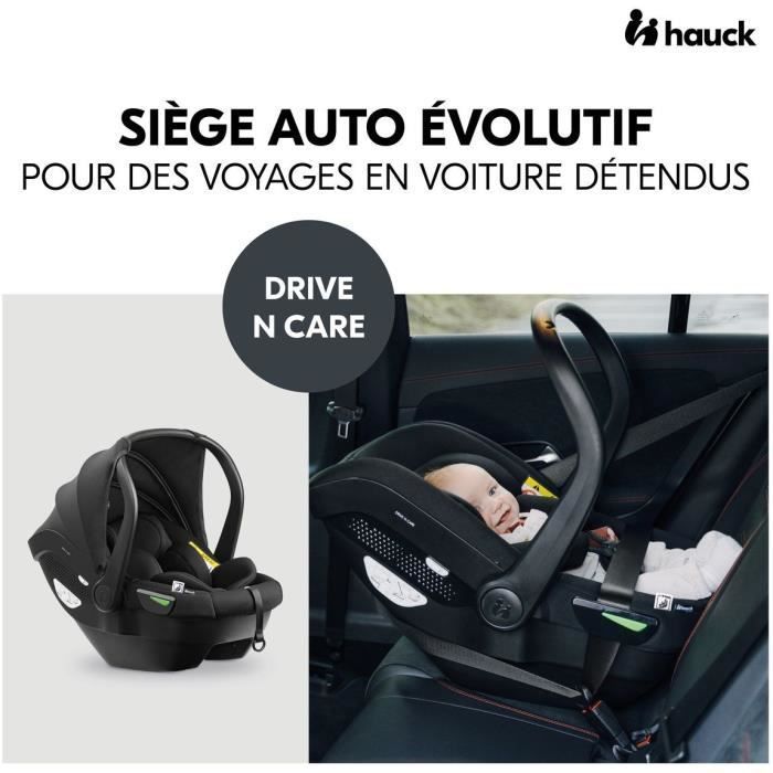 Siege auto - HAUCK - DRIVE N CARE - Groupe 0+ - I-Size - Réducteur - Noir