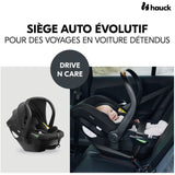 Siege auto - HAUCK - DRIVE N CARE - Groupe 0+ - I-Size - Réducteur - Noir