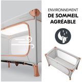 Lit de voyage - HAUCK - DREAM N PLAY PLUS - 60 x 120 cm - Des la naissance - Pliable - Dusty Cork