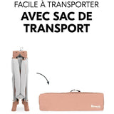 Lit de voyage - HAUCK - DREAM N PLAY PLUS - 60 x 120 cm - Des la naissance - Pliable - Dusty Cork