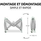 Lit de voyage - HAUCK - SLEEP N PLAY GO PLUS - 60 x 120 cm - Des la naissance - Pliable - Roulettes - Dusty Mint