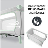 Lit de voyage - HAUCK - SLEEP N PLAY GO PLUS - 60 x 120 cm - Des la naissance - Pliable - Roulettes - Dusty Mint