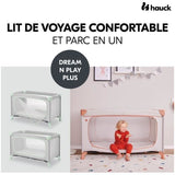 Lit de voyage - HAUCK - DREAM N PLAY PLUS - 60 x 120 cm - Des la naissance - Pliable - Dusty Mint