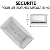 Lit de voyage - HAUCK - DREAM N PLAY PLUS - 60 x 120 cm - Des la naissance - Pliable - Dusty Mint