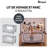 Lit de voyage - HAUCK - SLEEP N PLAY GO PLUS - 60 x 120 cm - Des la naissance - Pliable - Roulettes - Dusty Bleu