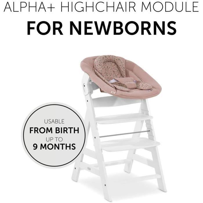 Transat - HAUCK - ALPHA BOUNCER 2-en-1 - Des la naissance - Harnais 3 points - Bambi Rose