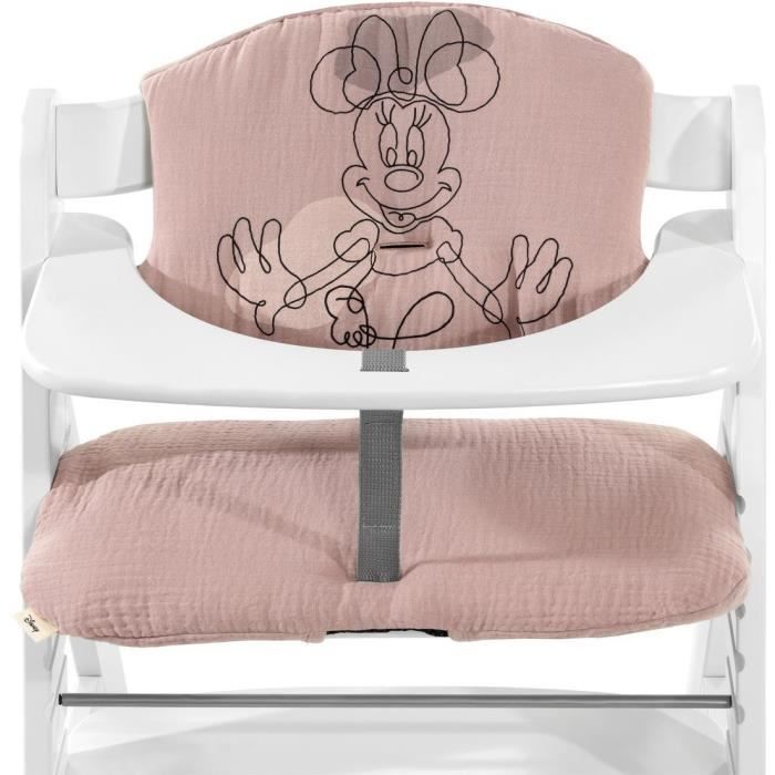 Coussin pour chaise haute - HAUCK - Anti-dérapant - Minnie Rose