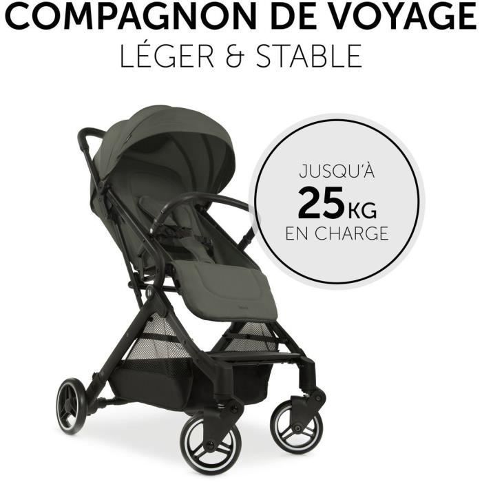 HAUCK - Poussette compacte - TRAVEL N CARE - 4 roues - Pliage a 1 main - Olive