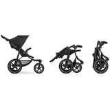 HAUCK - Poussette tout terrain - RUNNER 2 - 3 roues - Pliage a 1 main - Noir