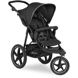 HAUCK - Poussette tout terrain - RUNNER 2 - 3 roues - Pliage a 1 main - Noir