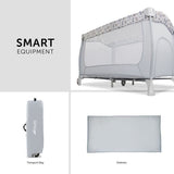 Lit de voyage - HAUCK - SLEEP N PLAY GO PLUS - 60 x 120 cm - Des la naissance - Pliable - Roulettes - Pooh Exploring