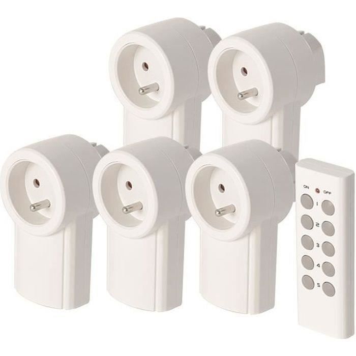 SCS SENTINEL Kit of 5 remote controlled sockets 2300 W