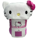 Plaid polaire a capuche 3D - HELLO KITTY - Rose - 120 x 150 cm