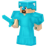 Figurine extensible - GOO JIT ZU - Minecraft Steeve - 11 cm - Texture élastique - Extensible 3x