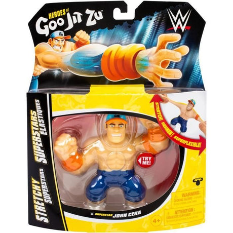 Figurine extensible - GOO JIT ZU WWE - John Cena - 11 cm - Texture élastique - Extensible 3x