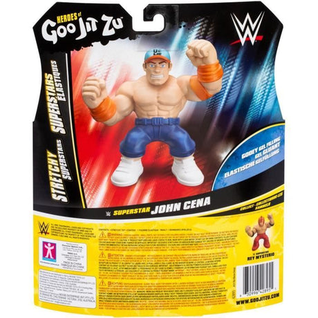 Figurine extensible - GOO JIT ZU WWE - John Cena - 11 cm - Texture élastique - Extensible 3x