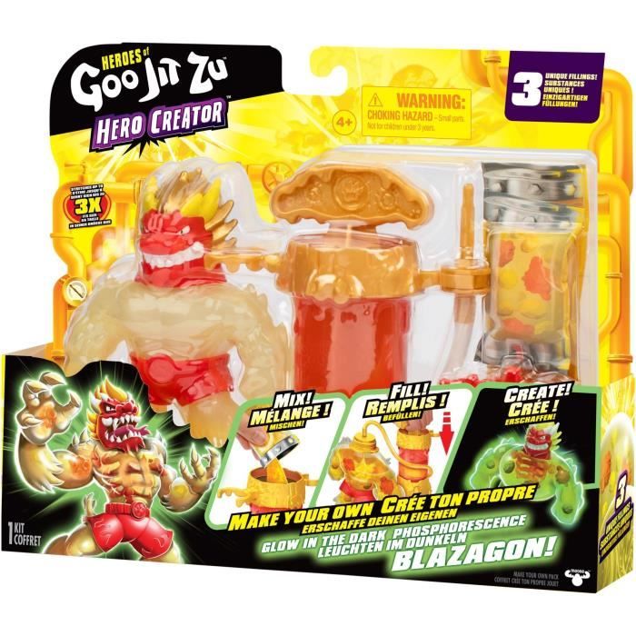Figurine - HERoeS OF GOO JIT ZU - Creator rayon-x Blazagon - 11 cm